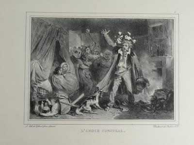 Albums lithographiques 1830-1833. Réunion de 4 albums dans une élégante reliure de parfaite exécution.