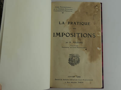 La pratique des impositions.