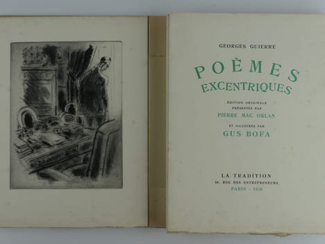 POEMES EXCENTRIQUES. Edition originale présentée par Pierre Mac Orlan et illustrée par Gus Bofa.. Georges GUIERRE. Pierre Mac Orlan. Gus Bofa.