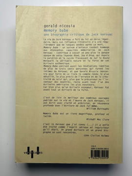 Memory Babe. Une biographie critique de Jack Kerouac. Gerald Nicosia