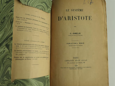 Le système d'Aristote.
