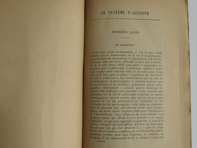 Le système d'Aristote.