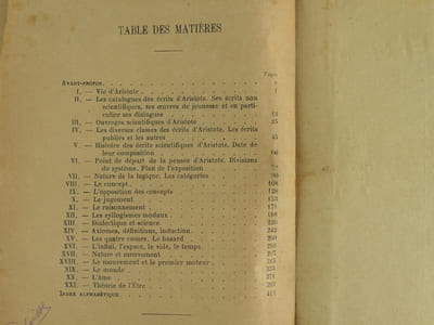 Le système d'Aristote.