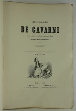 REUNION DE 5 ALBUMS PUBLIÉS ENTRE 1848 ET 1849 TOTALISANT 238 LITHOGRAPHIES: Album Pittoresque composé de 38 Jolies Caricatures : Le carnaval à Paris ...