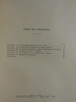 Réunion de 2 études autour de la littérature anglaise : La Littérature de l'Angleterre Puritaine 1603-1660 par Floris DELATTRE / Le Roman Anglais au ...