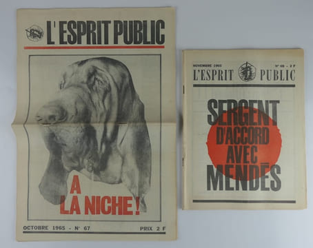(REVUE) L'Esprit public. Ensemble de 25 numéros : 36 - 37 - 38, 40 à 56, 59 - 61 - 65 - 67 - 68. . Collectif. Directeur de publication : Pierre ...