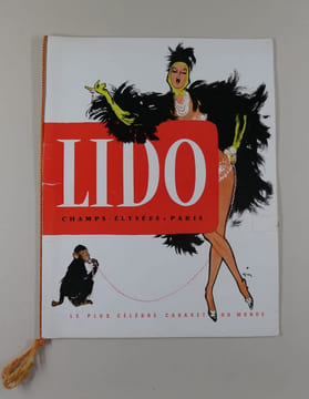 LIDO, le plus célèbre cabaret du monde. Couverture illustrée par René Gruau.. René GRUAU