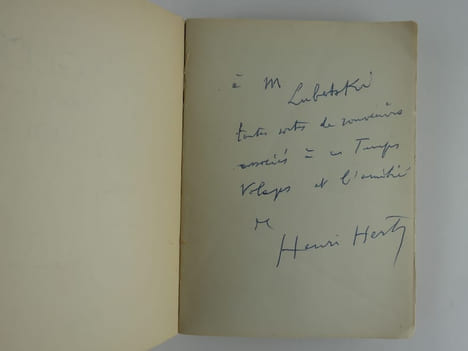 Tragédie des Temps Volages. Contes et poèmes 1906-1954. Avant-propos de Pierre Morhange. Préface de l'auteur. Envoi de l'auteur. . Henri HERTZ ...
