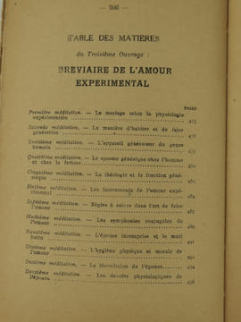 Trois livres complets en un seul : Tableau de l'amour conjugal. Sécurité des deux sexes en amour. Bréviaire de l'amour expérimental.. Docteurs N. ...