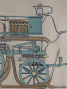 Dessin original. Travail d'élève de l'Ecole Saint Nicolas, présentant un projet de véhicule pour sapeurs pompiers, équipé d'un réservoir et de lances à eau. par Anonyme - Image 3