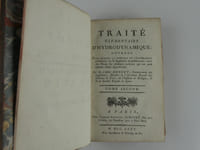 Traité élémentaire d'hydrodynamique. Ouvrage dans lequel la théorie et l'expérience s'éclairent ou se suppléent mutuellement; avec des notes sur plusieurs endroits qui ont paru mériter d'être approfondis. TOME SECOND.