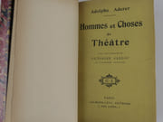 Hommes et Choses de Théâtre. ENVOI de l'auteur à Max Maurey ((auteur dramatique français). Shakespeare et Scribe. Balzac. Victore Hugo. Alexandre Dumas Père. Alfred de Musset. Ponset. Paul Meurice. Auguste Vacquerie. Emile Augier. Octave Feuillet. Henry Murger. Alexandre Dumas Fils. Henri de Bornier. Victorien Sardou. Edouard Pailleron. Meilhace et Halévy. Armand Sylvestre. Emile Zola. François Coppée. Catulle Mendès.  par Adolphe Aderer. Préface de Victorien Sardou - Image 3