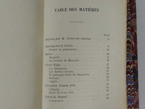 Hommes et Choses de Théâtre. ENVOI de l'auteur à Max Maurey ((auteur dramatique français). Shakespeare et Scribe. Balzac. Victore Hugo. Alexandre ...