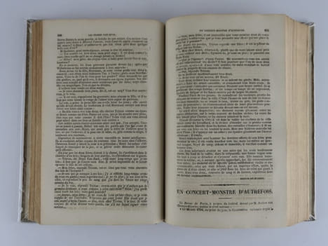 La Bibliothèque des Feuilletons, Recueil de Romans, Nouvelles et Feuilletons. Tome 7 et 8, du numéro 19 au n°24, reliés en 1 volume. Contient : TABLE ...
