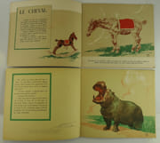 Réunion de deux ouvrages illustrés par Rapeno : Animaux domestiques. Animaux sauvages. par Texte et dessins de Armand Rapeno.  - Image 4