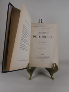 L'hygiène de l'obèse. Bibliothèque d'hygiène thérapeutique fondée par le professeur Proust.