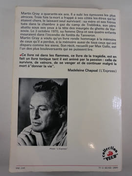 Au nom de tous les miens. Récit recueilli par Max Gallo. Signature de Martin Gray sur la garde blanche. . Martin GRAY