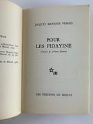 Pour les Fidayine.  par Jacques Mansour Vergès. Préface de Jérôme Lindon.  - Image 3