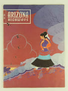 (REVUE) Arizona Highways - Vol. XXXII n°7, July 1956. NAVAJO  ART par Arizona Highways. Front cover : Navajo Shepherd by Beatien Yazz. Opposite page : Summer, Bryce Canyon, by Robert W. Chase.  - Image 1