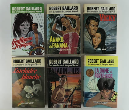 Réunion de 25 titres de ROBERT GAILLARD. 40.000 kilomètres d'aventures : 1. L'Amérique du Sud & 2. Les Iles Caraïbes. Les aventures de Jacques Mervel ...