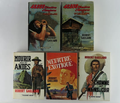 Réunion de 25 titres de ROBERT GAILLARD. 40.000 kilomètres d'aventures : 1. L'Amérique du Sud & 2. Les Iles Caraïbes. Les aventures de Jacques Mervel ...