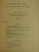 L'Enseignement Musical de la Technique du Piano. Tome 1: Principes de la Sonorité au Piano. Travail Élémentaire du Toucher. par Blanche SELVA - Image 2