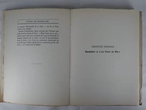 L'échec de Baudelaire. Etude psychanalytique sur la névrose de Charles Baudelaire. Edition originale. Un des 200 exemplaires sur alfa. . (Charles ...