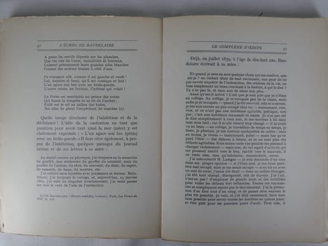 L'échec de Baudelaire. Etude psychanalytique sur la névrose de Charles Baudelaire. Edition originale. Un des 200 exemplaires sur alfa. . (Charles ...