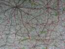Carte Taride Routière n°9. Bretagne (Sud) Carte dépliante en couleurs  70 x 90 cm. Echelle 1 / 250000e. Distances kilométriques. tirage en 4 couleurs. ...
