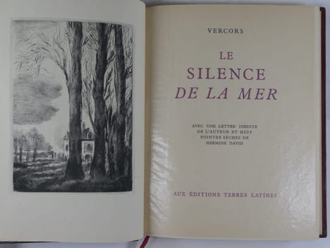 Le silence de la mer. La marche à l'étoile. Les Armes de la nuit. Avec une lettre inédite de l'auteur et huit pointes sèches de Hermine David. . ...