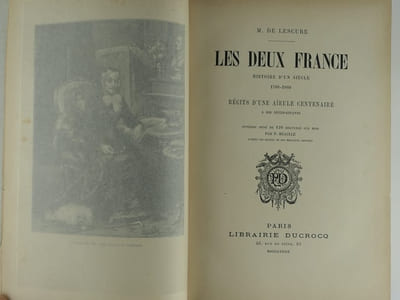 Les deux France. Histoire d'un siècle 1789-1889. Récits d'une aïeule centenaire à ses petit-enfants. 