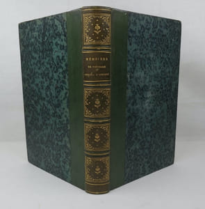 Mémoires de Théodore Agrippa d'Aubigné, publiés pour la première fois d'après le manuscrit de la bibliothèque du Louvre, suivis de fragments de l'Histoire universelle de d'Aubigné et de pièces inédites. Par M. Ludovic Lalanne. Reliure de Petit, successeur de Simier.