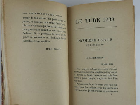 (1ere GUERRE MONDIALE) Avec une batterie de 75. Le tube 1233 - Souvenirs d'un chef de pièce (1915-1916). Précédé de Souvenirs sur Paul Lintier par ...