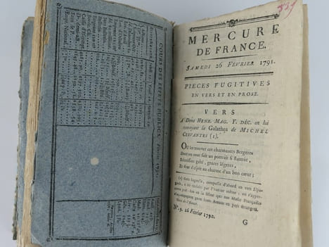 Mercure de France, 9 numéros, du 1er Janvier 1791 au 26 février 1791 : N° 1 - 2 - 4 - 5 - 6 - 7 - 8 - 9. . Composé et rédigé, quant à la partie ...