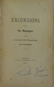Excursions dans nos Montagnes