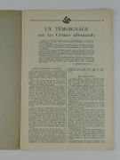 Un témoignage sur les Crimes allemands. Récit d'un cheminot déporté rapatrié, après 15 mois de séjour dans les bagnes nazis. par Récit rédigé par M. CHAMBON, Contremaître à Moulins et résistant. - Image 2