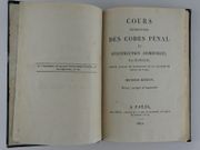 Cours élémentaire des codes pénal et d'instruction criminelle. Seconde édition, revue, corrigée et augmentée. par Eustache-Nicolas PIGEAU (1750-1818), ancien avocat et professeur de la Faculté de Droit de Paris.  - Image 2