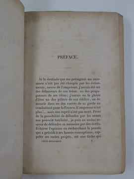 Des idées napoléoniennes. Le Prince Napoléon-Louis BONAPARTE.