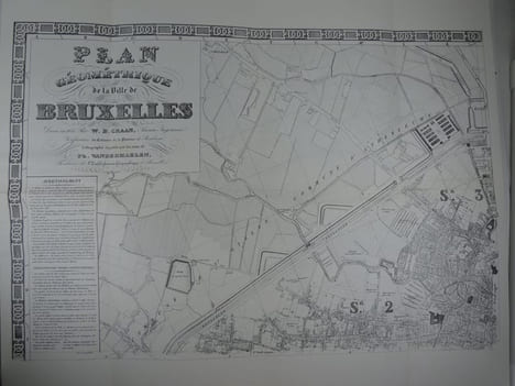 L'évolution territoriale de Bruxelles - La cartographie de +- 1550 à 1840. Lisette Danckaert