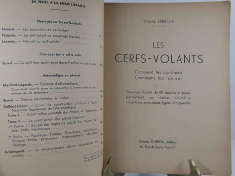 Les cerfs-volants. Comment construire soi-même 23 cerfs-volants. Comment les construire - Comment les utiliser. . Charles Lebailly