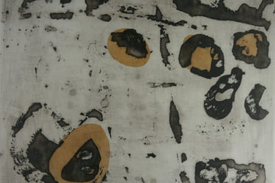 Lithographie originale "Birnen" par Greta Leuzinger, titrée, numérotée 30/200 et  signée au crayon dans la marge.