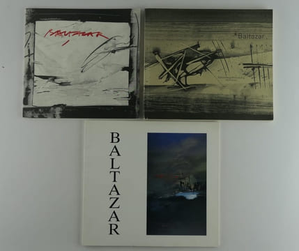 Réunion de 3 catalogues d'exposition sur Baltazar. 1) Baltazar Livres manuscrits, imprimés, gravés et peints 1975-1986, Bibliotheca Wittockiana,  ...