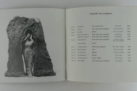 Agnès Bracquemond Sculptures. Galerie Vieille du Temple 14 septembre - 19 octoBre 1991. Catalogue d'exposition SIGNE par l'artiste. . Agnès ...