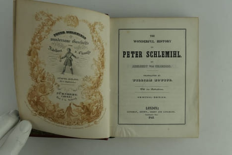 Peter Schlemihls wundersame Geschichte / The Wonderful History of Peter Schlemihl. Translated by William Howitt. With six illustrations. . Adelbert ...