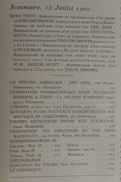 The Studio. An Illustrated Magazine of Fine and Applied Art. Voume twenty-six 26, from June 15, 1902 (vol.111) to September 1902. (vol. 114. ). The ...