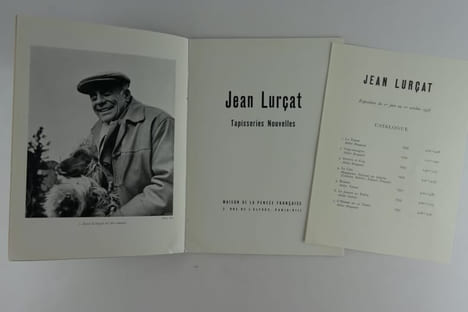 Réunion de 3 catalogues sur Jean Lurçat. 1) Jean Lurçat Tapisseries Nouvelles, Exposition du 1er juin au 1er octobre 1956, Maison de la Pensée ...