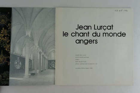 Réunion de 3 catalogues sur Jean Lurçat. 1) Jean Lurçat Tapisseries Nouvelles, Exposition du 1er juin au 1er octobre 1956, Maison de la Pensée ...