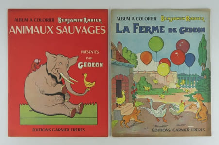 2 Albums à colorier - Animaux sauvages présentés par Gédéon & La ferme de Gédeon.