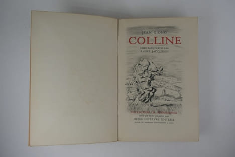 Colline. Seize eaux-fortes par André Jacquemin.. Jean GIONO