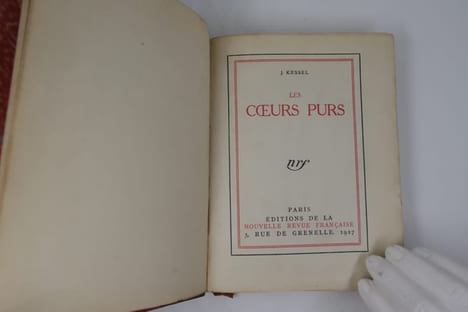 Les coeurs purs : Mary de Cork, Makhno et sa juive, Le thé du capitaine Sogoub. Edition originale. Un des 111 exemplaires réimposés dans le format ...